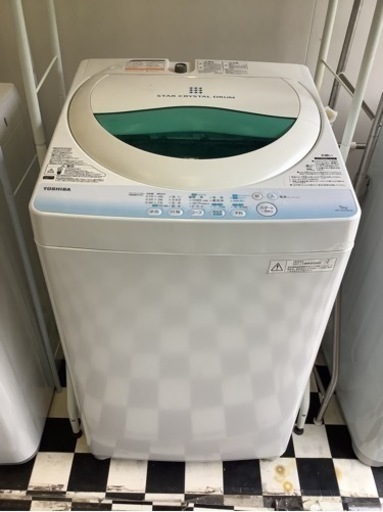【リサイクルサービス八光】2014年製　東芝5.0㎏　全自動洗濯機　AW-BK5GM
