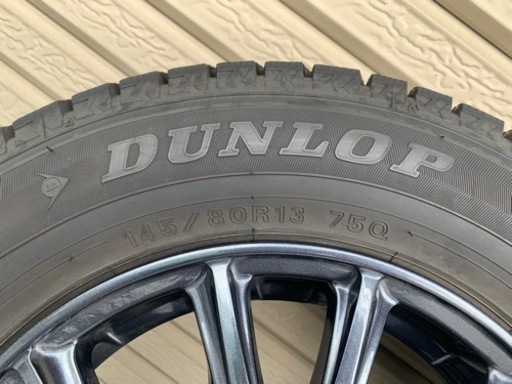 幅広type ほぼ新品 タイヤ ホイール 4本 セット 145/80 R 13 軽 2022年