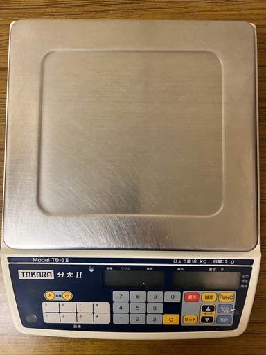TB-6Ⅱ 分太2 ランキングスケール 分太Ⅱ 6kg サイズ読み上げ 選別計量器 青森 ②