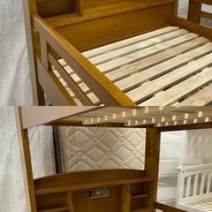 愛品館 江戸川店】木製 2段ベッド ID:153-018638-007