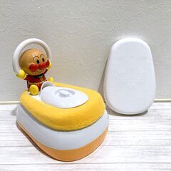 【成約済】美品 おしゃべり アンパンマン おまる 補助便座＆踏台...