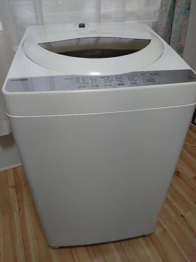 東芝 2018年製 洗濯槽分解洗浄済 全自動洗濯機5kg AW-5G6 配達料1000円