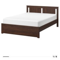 ダブルベッド　ベッドフレーム　IKEA