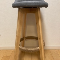スツール　椅子　回転式　グレー　  73cm  