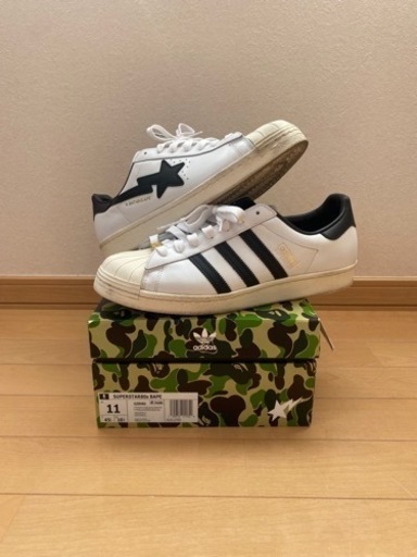 スニーカー Adidas x Bape superstar