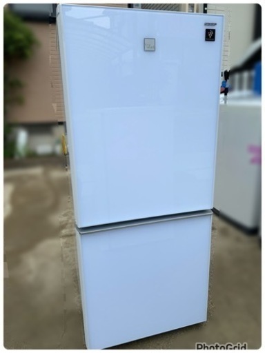 お薦め品‼️洗浄済み‼️シャープつけかえどっちもドア 冷蔵庫 ガラスドア プラズマクラスター 137L 2017年