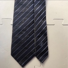 ルイヴィトン ネクタイ モノグラム ブラック ネイビー ストライプ 
