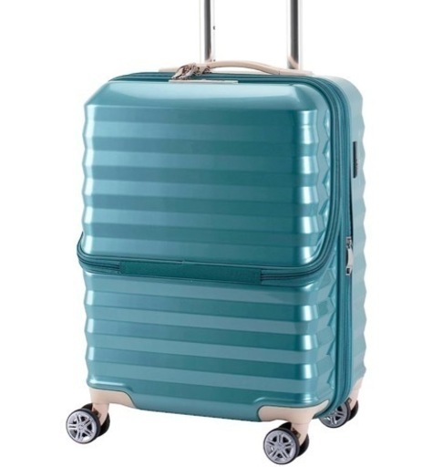 新品　アクタス　ACTUS スーツケース 機内持ち込みサイズ　拡張フロント　オープン