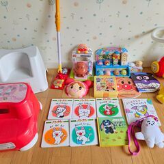アンパンマンおもちゃ①、ノンタン絵本、しなぷしゅ