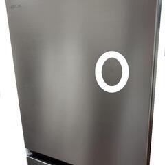 来週まで値下げ！高年式　日立 冷蔵庫 幅54cm 265L シャンパン R-27RV N 3ドア 右開き まんなか野菜室 シンプルデザイン