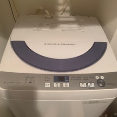 全自動洗濯機 SHARP ES-GE55R-H