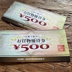 ヤマダ電機　株主優待券　500円割引