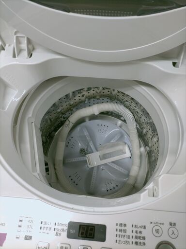 F1242 洗濯機 SHARP シャープ 4.5㎏ ES-G4E3 2015年製 送料A 札幌