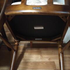 カリモクコロニアルチェアー4脚