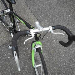 名古屋プレミアム商品券＆金シャチマネーOK！中古子供自転車２４７５　前後タイヤ新品！ジュニア用ロードバイク　ニューバランス　TAJ24  ２４×１インチ　２×８段ギヤ　アルミフレーム　ワイヤー錠　ライトは付属していません　 身長１４０㎝から