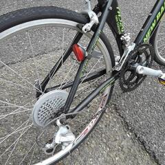 名古屋プレミアム商品券＆金シャチマネーOK！中古子供自転車２４７５　前後タイヤ新品！ジュニア用ロードバイク　ニューバランス　TAJ24  ２４×１インチ　２×８段ギヤ　アルミフレーム　ワイヤー錠　ライトは付属していません　 身長１４０㎝から