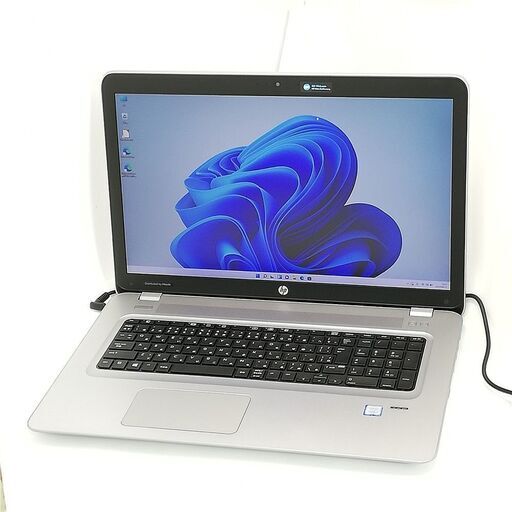 送料無料 高速SSD+HDD-500GB 17.3型 ノートパソコン HP 470 G4 中古美品 第7世代 i7 8GB DVDRW 無線 Bluetooth Webカメラ Windows11 Office