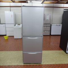 ID 352841　冷蔵庫３ドア　左右開き　シャープ　350L　２０２２年製　SJ-W356J-S シャープ SHARP 冷蔵庫 3ドア どっちもドア(両開き) 350L SJ
