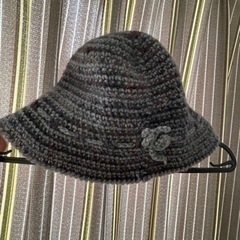 手作り帽子　手編み