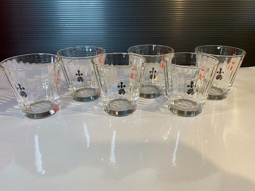 焼酎ロックグラス　小鶴　赤猿　鹿児島小正醸造　未使用品　6個