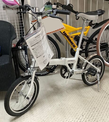 【未使用品】折りたたみ自転車 CHEVROLET 16インチ 変速あり ホワイト 取扱説明書付【ユーズドユーズ名古屋天白店】J2610