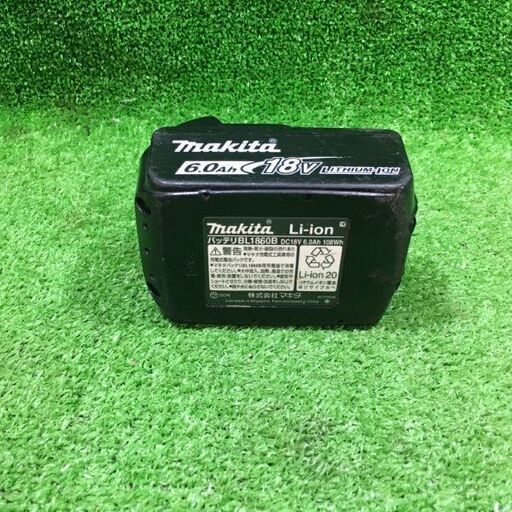 マキタ BL1860B バッテリー 18V 充電回数22回 ※過負荷が20％かかって