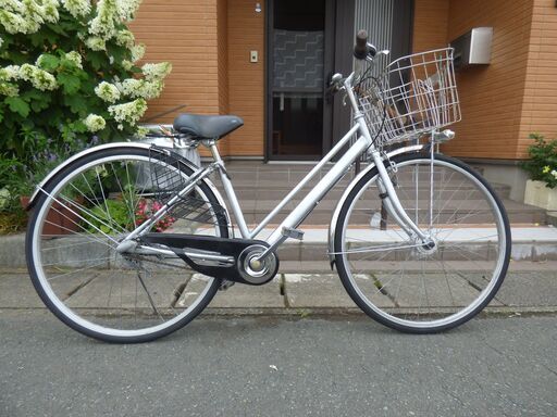 軽快車　２7インチ　ステンレス多用　★内装３段変速　LEDオートライト　タイヤ最高に良し　自転車整備士が整備