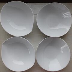 【お値下げ】【最終価額】白プレート　深皿　計4枚　レモン型2枚　...
