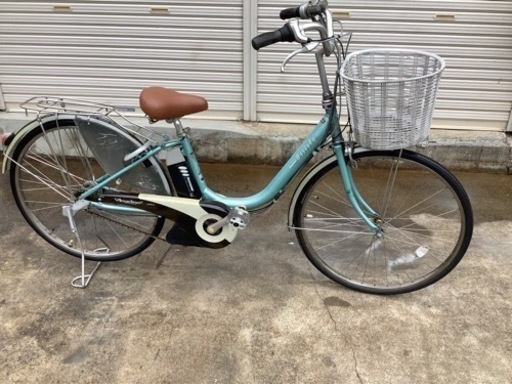 101 ブリヂストン新機種電動アシスト自転車assista26インチブルーアルミボディー