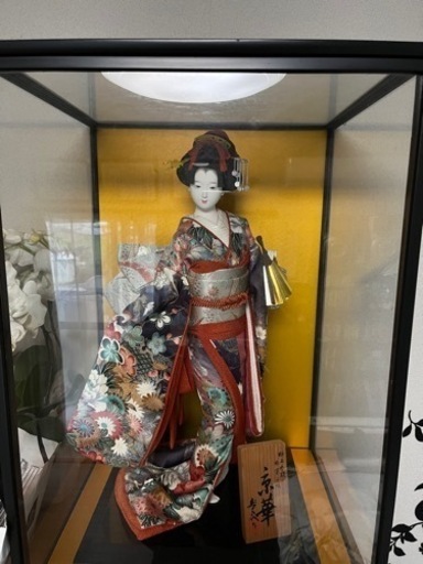 京華！極上日本人形ガラスケース入り