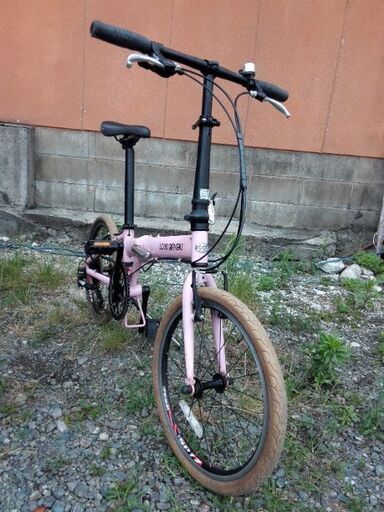 ルイ、ガノ20インチ折り畳み自転車8段変速