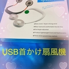 未使用に近い　USB扇風機　Wearable Sports Fan