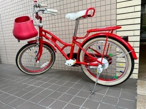 キディーランド、キティーランド、レッド赤色16インチ子供用自転車