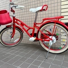 キディーランド、キティーランド、レッド赤色16インチ子供用自転車