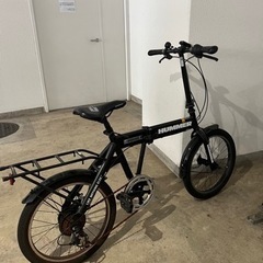 【ネット決済】HUMMER 折りたたみ自転車 20インチ ブラック
