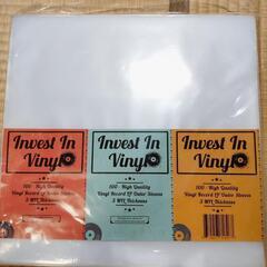 【ラスト1つ】Invest In VinylプラスチックLP保護袋100枚入り