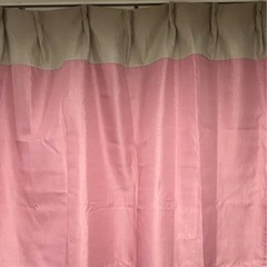 遮光カーテン2枚組　ピンク　