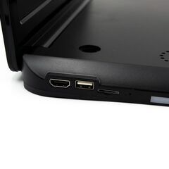 12.1インチ フリップダウンモニター LEDバックライト 車載用 液晶モニター HDMI RCA microSD USB 動画再生 7色LED 高画質