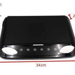 12.1インチ フリップダウンモニター LEDバックライト 車載用 液晶モニター HDMI RCA microSD USB 動画再生 7色LED 高画質