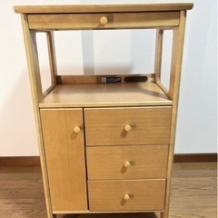 ###直接引き取り限定### カリモク（karimoku） 電話台 マイルドオーク色