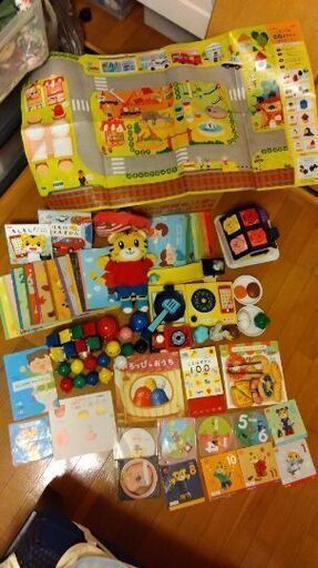 こどもチャレンジ ぷち １−２歳 DVD 本 知育玩具とパペットとリュック