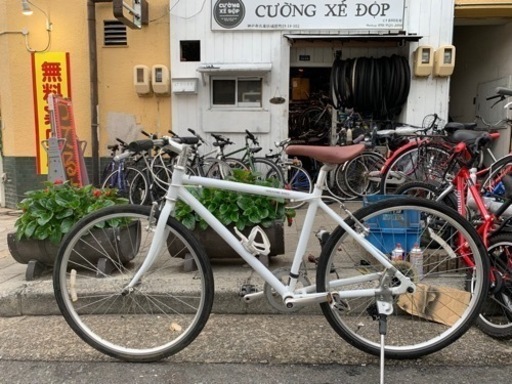 　クロスバイク　ＷＥＥＤＥＮＤＢＩＫＥ　フレーム　アルミ　２４インチ　7変速　シマノ　美品　配達可能