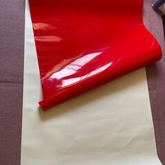 カッティングシート　赤　幅約100ｃm ✖ ６m【メーカー・色番不明】