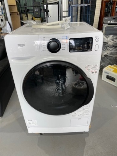 アイリスオーヤマ ドラム式洗濯機 HD81AR-W ホワイト8.0kg 2020年製 銀イオン温水W除菌洗い