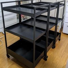 ニッサフォース ニッサホース 3台3000円 ワゴン 黒 IKEA
