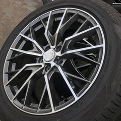 売約済　タイヤまだまだ使用可。　値下済　レクサス純正オプションGS-F風ホイール　商品説明必ず読んで下さい。