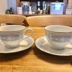 ノリタケ　コーヒーカップ＆ソーサー2客セット