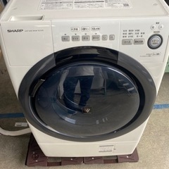 SHARP ドラム式洗濯機 ES-S7D-WR 2019年製 7kg○E055M850