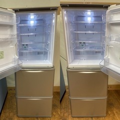 I320 ? 左右どっちもドア！ SHARP 冷蔵庫 (350L) ⭐ 動作確認済 