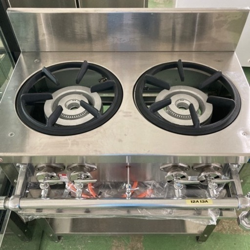 ガスコンロ　2口　未使用品　都市ガス
